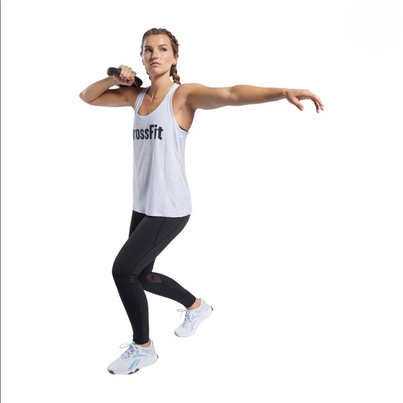 Reebok Crossfit Read Tank Top. Size L. Colour Light Grey Heather. - Picture 1 of 5